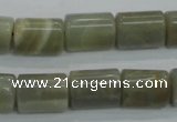 CMS78 15.5 inches faceted column 10*14mm moonstone gemstone beads