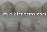 CMS803 15.5 inches 10mm faceted round white moonstone beads