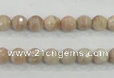 CMS83 15.5 inches 8mm faceted round moonstone gemstone beads