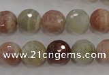 CMS872 15.5 inches 10mm faceted round moonstone gemstone beads