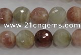 CMS873 15.5 inches 12mm faceted round moonstone gemstone beads