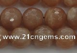 CMS943 15.5 inches 10mm faceted round A grade moonstone gemstone beads