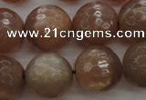 CMS944 15.5 inches 12mm faceted round A grade moonstone gemstone beads