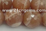 CMS947 15.5 inches 18mm faceted round A grade moonstone gemstone beads