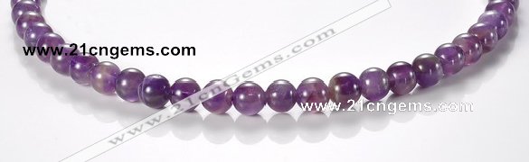 CNA02 8mm round AB grade natural amethyst quartz beads Wholesale