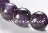 CNA07 AB grade natural amethyst 18mm round quartz bead Wholesale