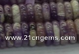 CNA1023 15.5 inches 4*12mm rondelle dogtooth amethyst beads