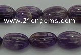 CNA1036 15.5 inches 8*12mm oval dogtooth amethyst beads wholesale