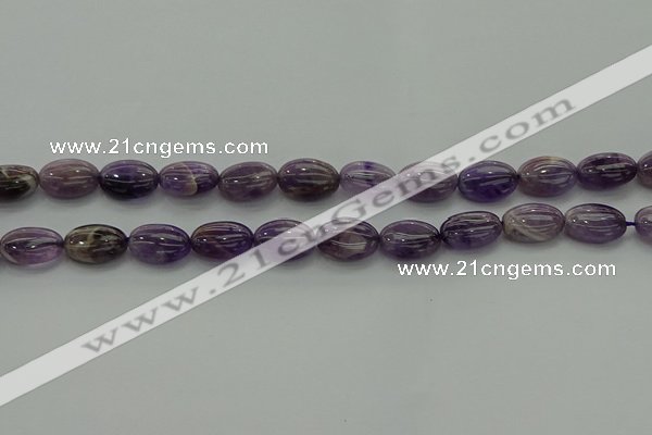 CNA1037 15.5 inches 10*14mm oval dogtooth amethyst beads wholesale