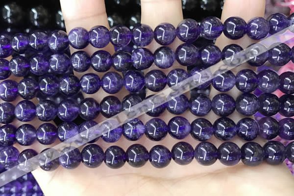 CNA1137 15.5 inches 8mm round amethyst gemstone beads wholesale