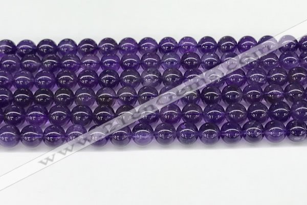 CNA1151 15.5 inches 6mm round natural amethyst gemstone beads