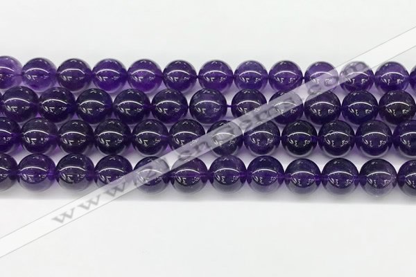 CNA1153 15.5 inches 10mm round natural amethyst gemstone beads