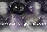 CNA1164 15.5 inches 12mm faceted round natural dogtooth amethyst beads