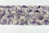 CNA1183 15.5 inches 14*14mm square amethyst beads wholesale