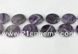 CNA1193 15.5 inches 25*30mm oval amethyst beads wholesale