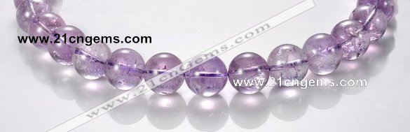 CNA12 15mm round A- grade natural amethyst beads Wholesale