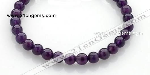 CNA13 15 inch 6mm round natural amethyst quartz beads Wholesale