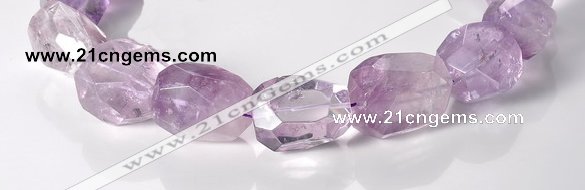 CNA17 15*28mm freeform A- grade natural amethyst beads Wholesale