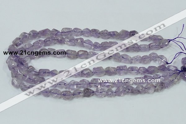CNA201 15.5 inches 10*14mm faceted nugget natural amethyst beads