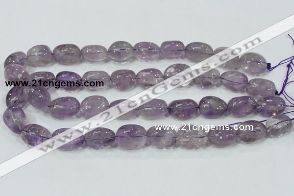 CNA203 15.5 inches 14*20mm nugget natural amethyst beads