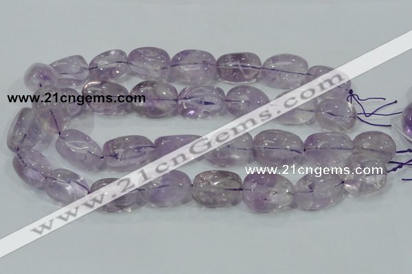 CNA204 15.5 inches 18*25mm nugget natural amethyst beads