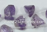 CNA205 15.5 inches 12*20mm natural amethyst gemstone chips beads