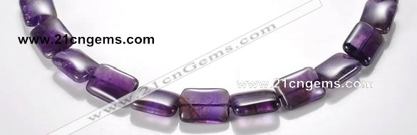 CNA22 13*18mm rectangle A- grade natural amethyst bead Wholesale