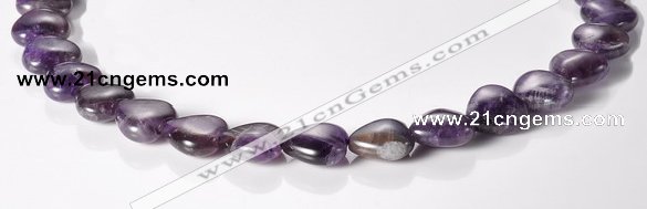 CNA26 14*14mm heart AB- grade natural amethyst beads Wholesale