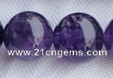 CNA27 15.5 inches 16mm round grade B natural amethyst beads wholesale