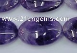 CNA277 15.5 inches 20*30mm oval natural amethyst beads wholesale