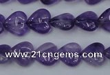 CNA282 15.5 inches 12*12mm heart natural amethyst beads wholesale