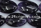 CNA296 15.5 inches 20*30mm oval A grade natural amethyst beads