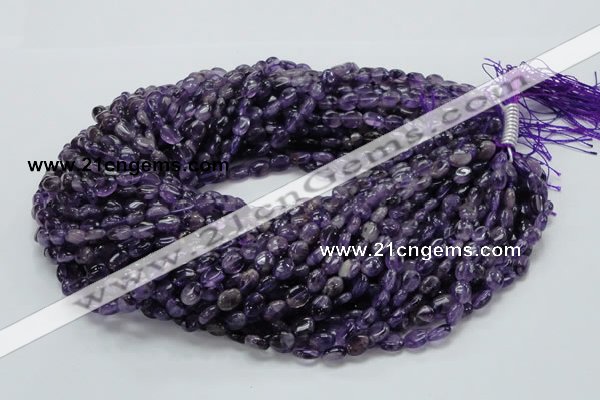 CNA30 15.5 inches 7*9mm oval grade A natural amethyst beads