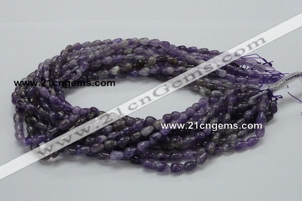 CNA32 15.5 inches 6*9mm teardrop grade A natural amethyst beads