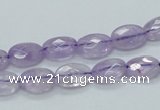CNA328 15.5 inches 8*12mm faceted oval natural lavender amethyst beads