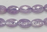 CNA329 15.5 inches 10*14mm faceted oval natural lavender amethyst beads