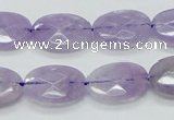 CNA330 15.5 inches 13*18mm faceted oval natural lavender amethyst beads