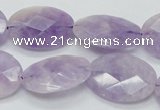 CNA332 15.5 inches 18*25mm faceted oval natural lavender amethyst beads