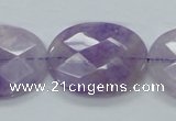 CNA333 15.5 inches 22*30mm faceted oval natural lavender amethyst beads