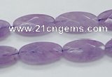 CNA334 15.5 inches 10*20mm faceted oval natural lavender amethyst beads