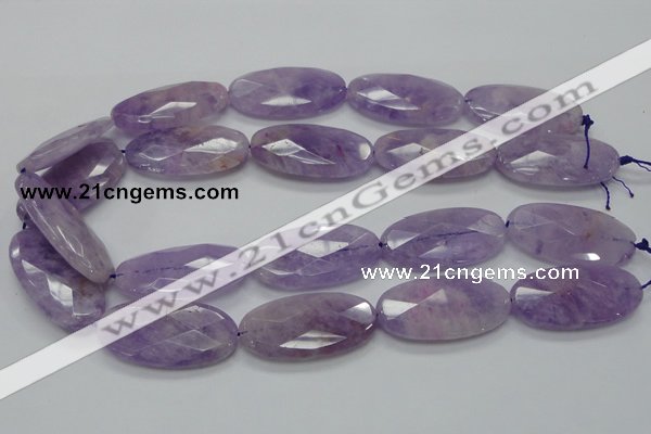 CNA335 15.5 inches 20*40mm faceted oval natural lavender amethyst beads