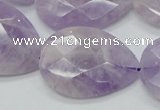 CNA337 22*30mm faceted teardrop natural lavender amethyst beads