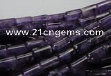 CNA34 15.5 inches 6*10mm column grade A natural amethyst beads