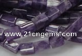 CNA35 15.5 inches 6*10mm cuboid grade AB natural amethyst beads