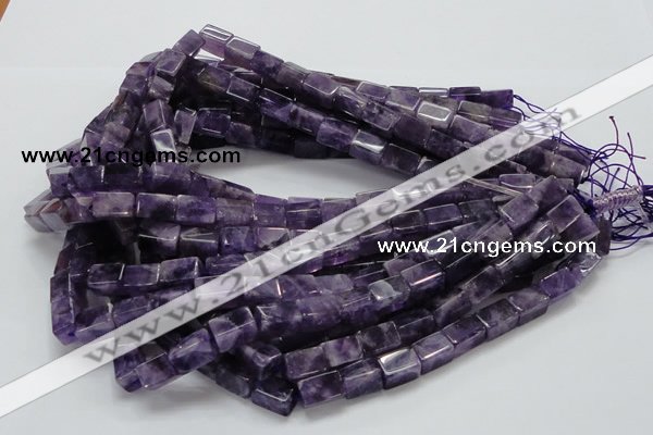 CNA36 15.5 inches 8*12mm cuboid grade AB natural amethyst beads