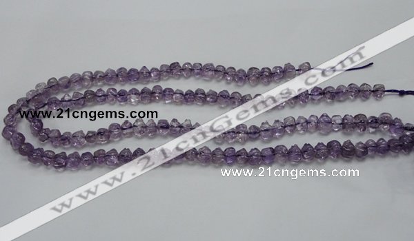 CNA39 15.5 inches 6*9mm pig-shaped grade A natural amethyst beads