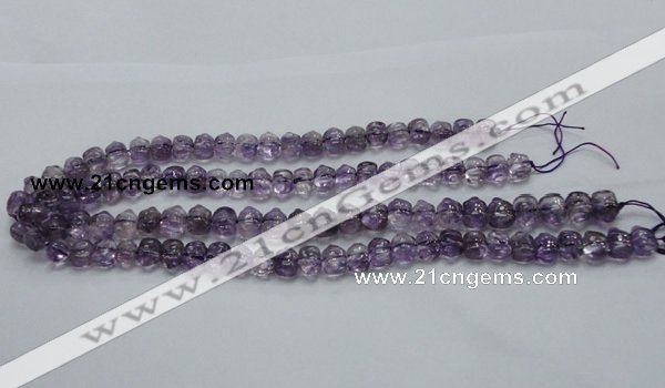 CNA40 15.5 inches 8*11mm pig-shaped grade A natural amethyst beads