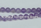 CNA400 15.5 inches 4mm round natural lavender amethyst beads