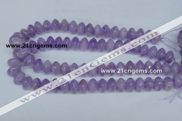 CNA409 15.5 inches 10*16mm rondelle natural lavender amethyst beads