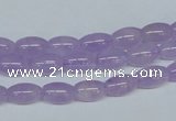 CNA410 15.5 inches 6*10mm rice natural lavender amethyst beads